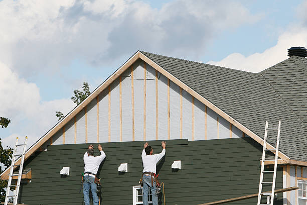 Professional Siding Replacement technician working in Hightstown, NJ